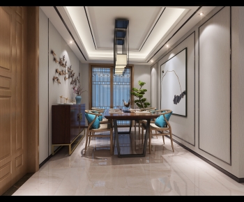 New Chinese Style Dining Room-ID:649745946