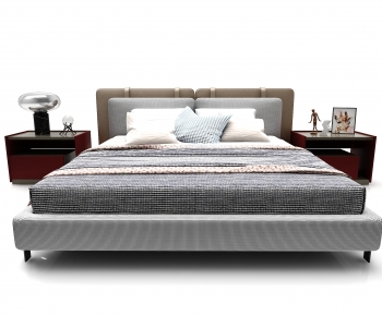 Modern Double Bed-ID:443382023