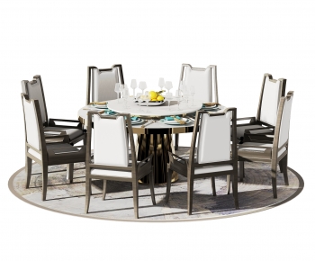 New Chinese Style Dining Table And Chairs-ID:391592981