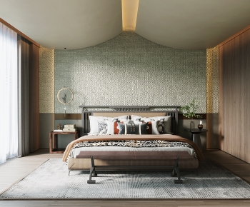 New Chinese Style Bedroom-ID:893754965