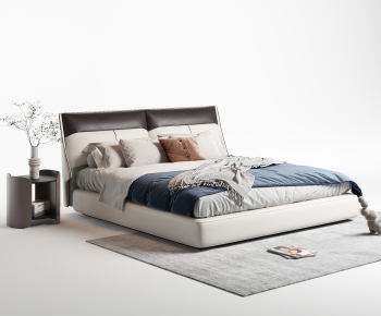 Modern Double Bed-ID:493529088