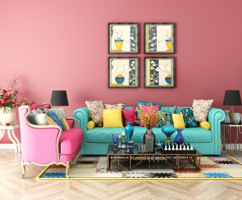 European Style Sofa Combination-ID:395347123
