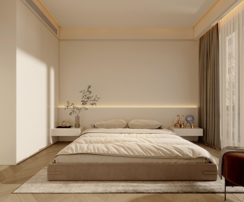 Wabi-sabi Style Bedroom-ID:756036048