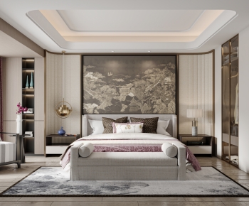 New Chinese Style Bedroom-ID:543719055