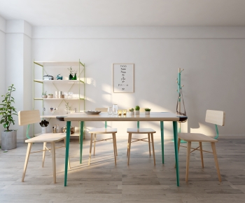 Modern Dining Table And Chairs-ID:403213984
