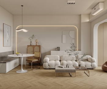 Wabi-sabi Style A Living Room-ID:580310115