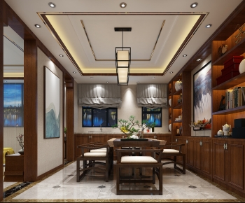 New Chinese Style Dining Room-ID:863403081