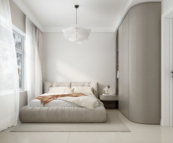 Modern Wabi-sabi Style Bedroom-ID:491653928