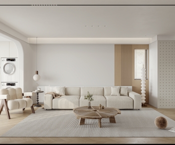 Wabi-sabi Style A Living Room-ID:721853978