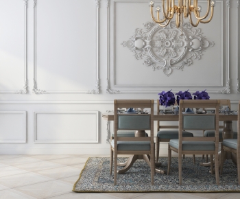 European Style Dining Table And Chairs-ID:823870903