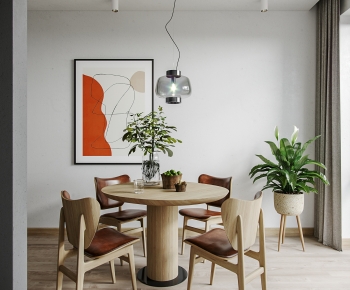 Nordic Style Dining Table And Chairs-ID:714230517