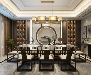 New Chinese Style Dining Room-ID:290992981