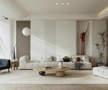 Wabi-sabi Style A Living Room-ID:669934993