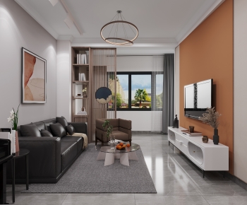 Modern A Living Room-ID:349159963