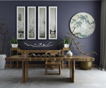 New Chinese Style Tea Tables And Chairs-ID:990859992
