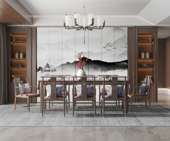 New Chinese Style Dining Room-ID:772046093