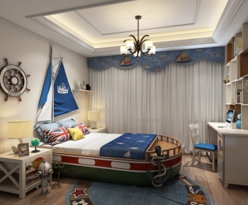 Mediterranean Style Children's Room-ID:107675087