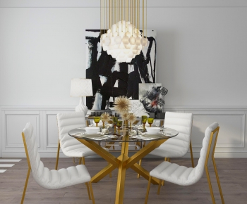 Modern Dining Table And Chairs-ID:289088969