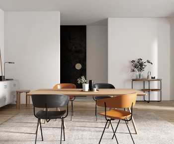 Nordic Style Dining Table And Chairs-ID:678870713