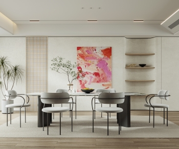 Modern Wabi-sabi Style Dining Room-ID:825912008