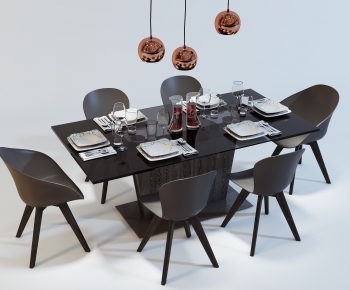 Modern Dining Table And Chairs-ID:151542903