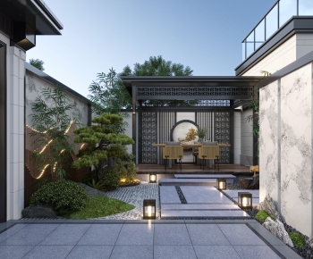 New Chinese Style Courtyard/landscape-ID:450673103