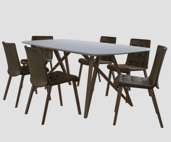 Modern Dining Table And Chairs-ID:757334954