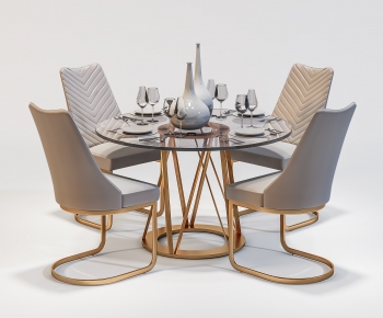 Post Modern Style Dining Table And Chairs-ID:954538111