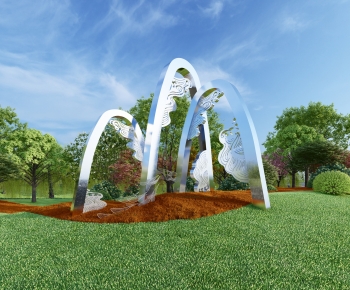 Modern Park Landscape-ID:577399021