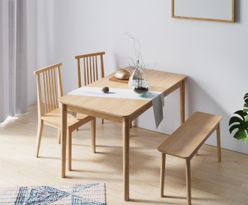 Nordic Style Dining Table And Chairs-ID:568289876