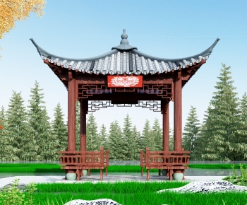 Chinese Style Ancient Architectural Buildings-ID:540874009