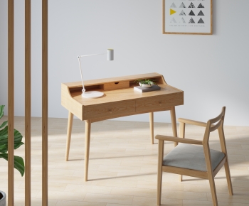 Nordic Style Computer Desk And Chair-ID:318460946