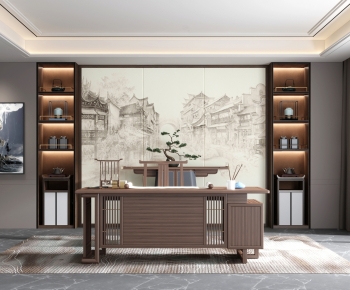 New Chinese Style Study Space-ID:910379976