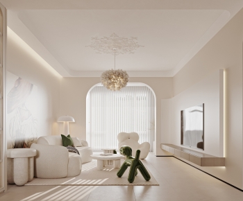 Modern Wabi-sabi Style A Living Room-ID:767321117