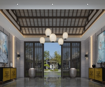 New Chinese Style Lobby Hall-ID:261457928