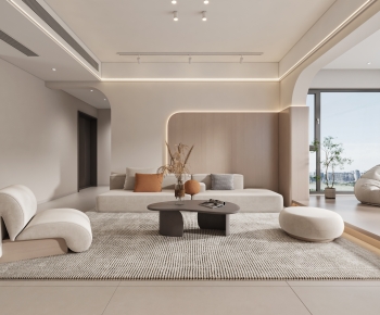 Wabi-sabi Style A Living Room-ID:505582096