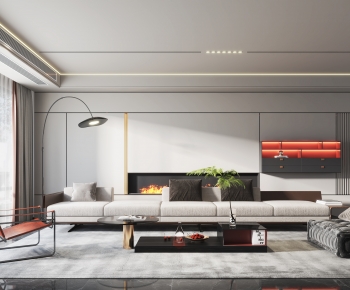 Modern A Living Room-ID:454330928