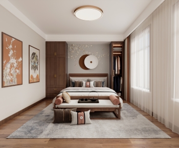 New Chinese Style Bedroom-ID:523786075