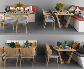 Nordic Style Dining Table And Chairs-ID:358122117