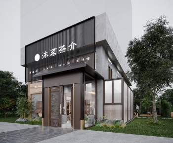 New Chinese Style Facade Element-ID:295989998