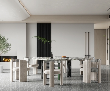 Modern Wabi-sabi Style Dining Room-ID:284362081