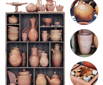 Wabi-sabi Style Clay Pot-ID:295411114