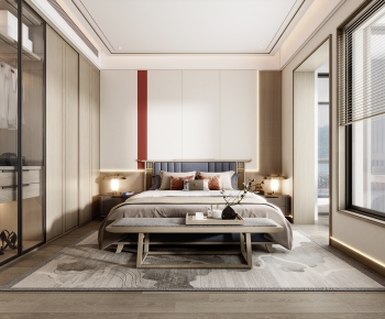 New Chinese Style Bedroom-ID:953612099
