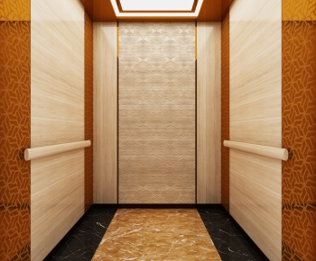Modern Office Elevator Hall-ID:969671967