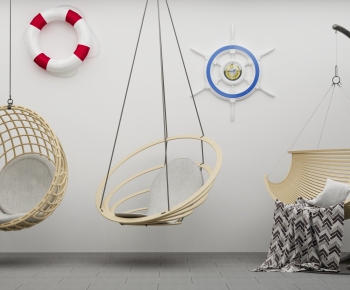New Chinese Style Hanging Chair-ID:136098968