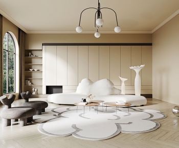 Wabi-sabi Style A Living Room-ID:517488002