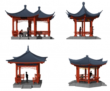 Chinese Style Ancient Architectural Buildings-ID:537727123