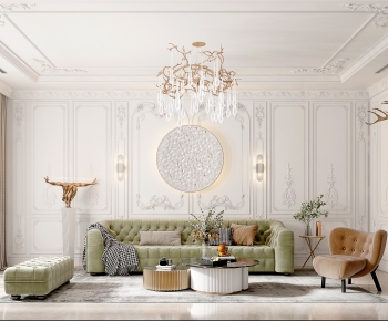 French Style A Living Room-ID:591281895