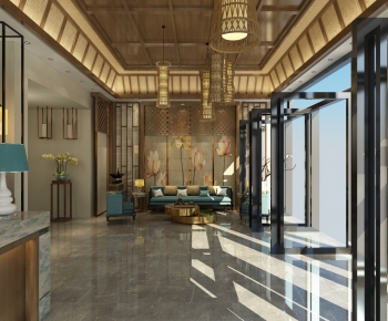 New Chinese Style Lobby Hall-ID:467474944