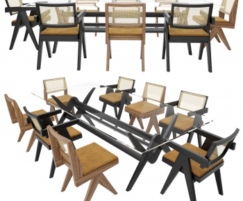 Modern Dining Table And Chairs-ID:699871061